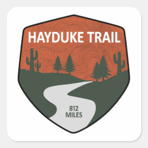 Adesivo Quadrado Trilha Hayduke