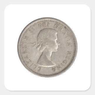 Adesivo Quadrado Trimestre Canadense 1964