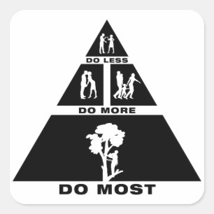 Adesivo Quadrado Trimmer de Árvore