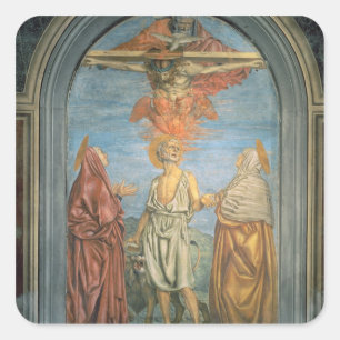 Adesivo Quadrado Trindade santamente com St Jerome (fresco)
