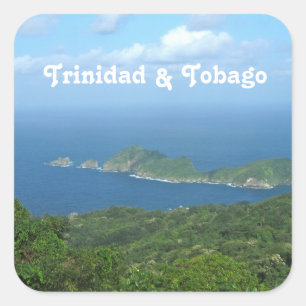 Adesivo Quadrado Trinidad and Tobago