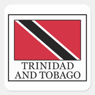 Adesivo Quadrado Trinidade e Tobago
