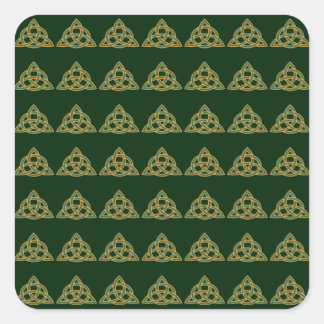 Adesivo Quadrado Trinity Knot Green Stickers