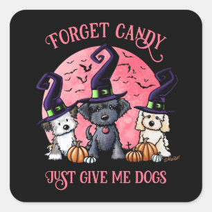 Adesivo Quadrado Trio de Halloween do KiniArt