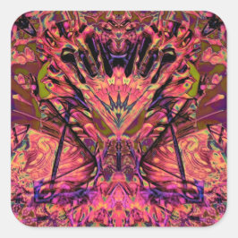 Adesivo Quadrado Trippy Garland