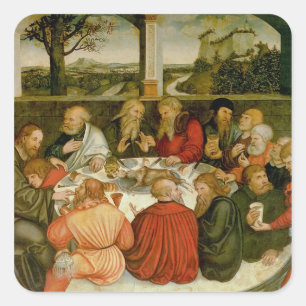 Adesivo Quadrado Triptych, painel esquerdo, Philipp Melanchthon