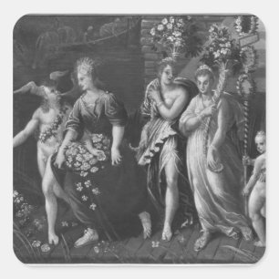 Adesivo Quadrado Triunfo da Primavera