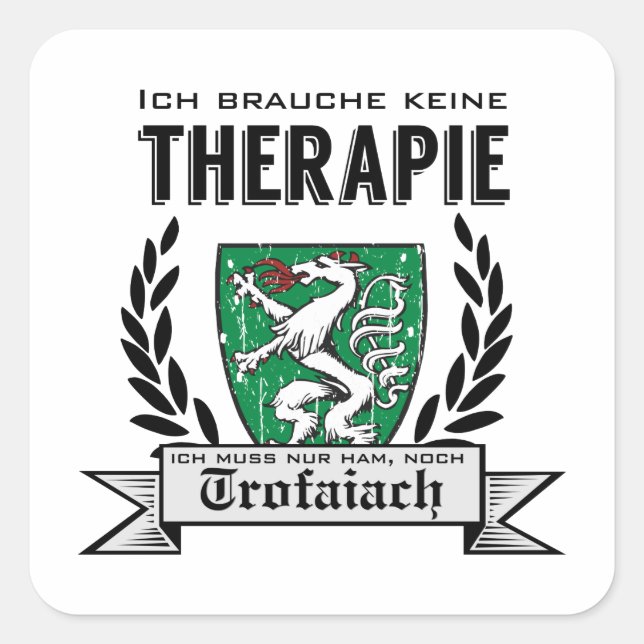 Adesivo Quadrado Trofaiach meine Steiermark Österreich Therapie (Frente)