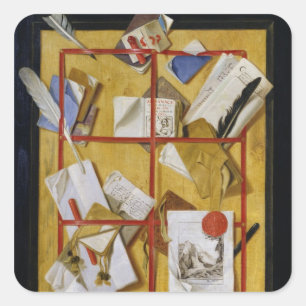 Adesivo Quadrado Trompe l'Oeil