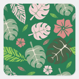 Adesivo Quadrado Tropical deixa o paraíso verde #homedecor #roupa