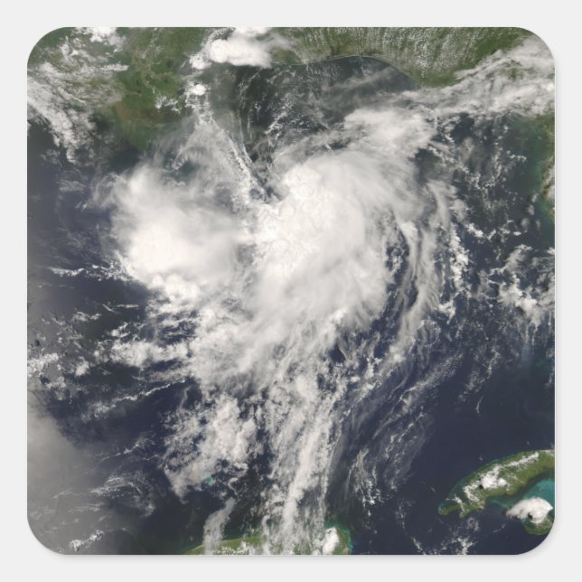 Adesivo Quadrado Tropical Storm Edouard (Frente)