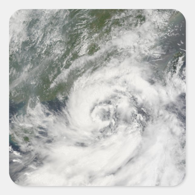 Adesivo Quadrado Tropical Storm Kammuri (Frente)