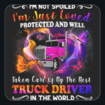 Adesivo Quadrado Trucker Wife Tee I'm Not Spoiled Loved<br><div class="desc">Trucker Wife Tee I'm Not Spoiled Loved</div>