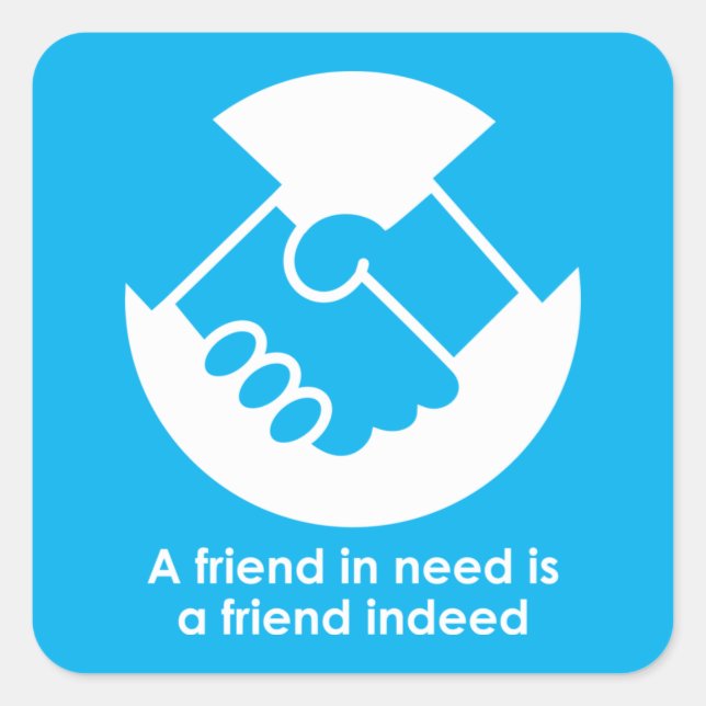 Adesivo Quadrado True friend square sticker (Frente)