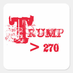 ADESIVO QUADRADO TRUMP 2024