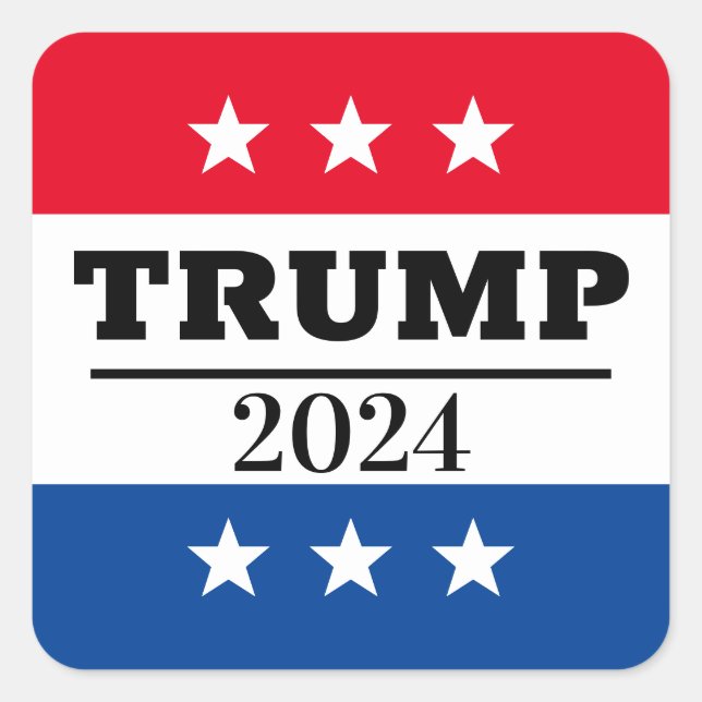 ADESIVO QUADRADO TRUMP 2024 (Frente)