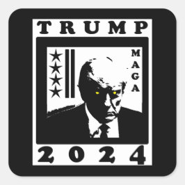 ADESIVO QUADRADO TRUMP 2024