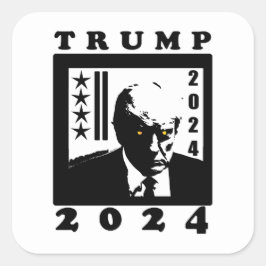 ADESIVO QUADRADO TRUMP 2024