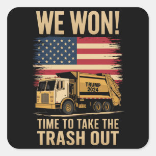 Adesivo Quadrado Trump 2024 Ganhamos A Vitória Inauguração 2025