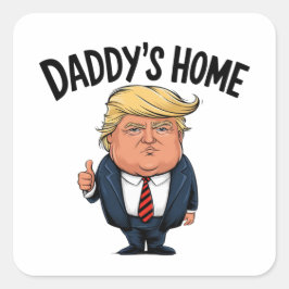 Adesivo Quadrado Trump 2024 Leve o Pai de volta da América para cas