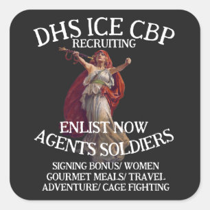 Adesivo Quadrado Trump Concede Perdão a Schindler's List