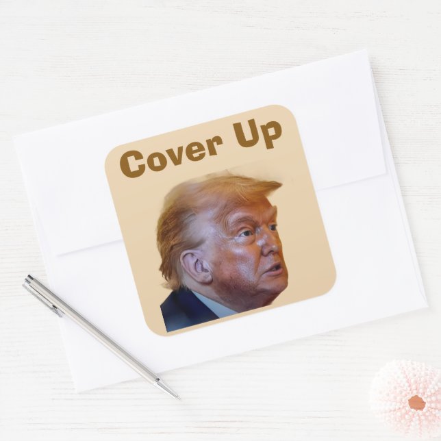 Adesivo Quadrado Trump/Cover Up Sticker (Envelope)