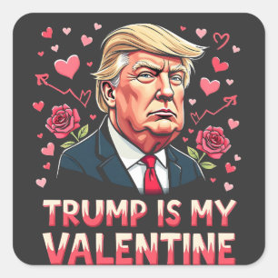 Adesivo Quadrado Trump é o meu Namorados Dia da Inauguração de Maga