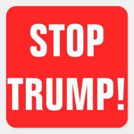 Adesivo Quadrado TRUMP Personalizável STOP Para O Presidente 2016