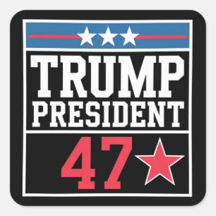 Adesivo Quadrado Trump Vence Eleição 2024 Trump Venceu 2024