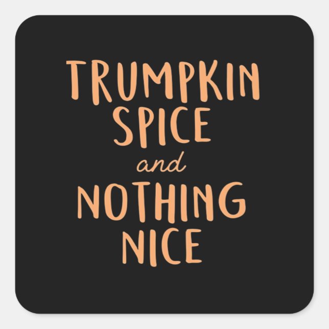 Adesivo Quadrado Trumpkin Spice Nice (Frente)