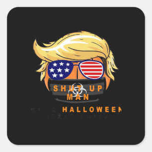 Adesivo Quadrado Trumpkin Torna O Excelente De Halloween Clássico N