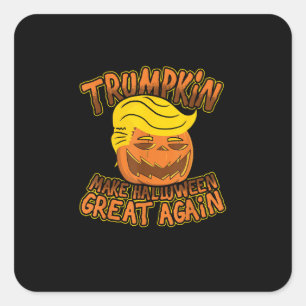 Adesivo Quadrado Trumpkin Torna O Excelente De Halloween Novamente 