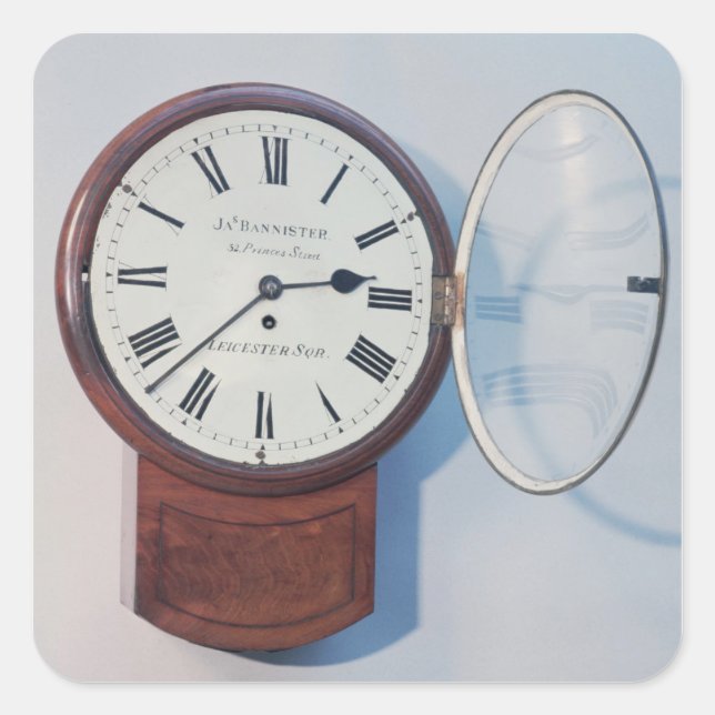 Adesivo Quadrado Trunk dial clock, Londres, 1850 (Frente)