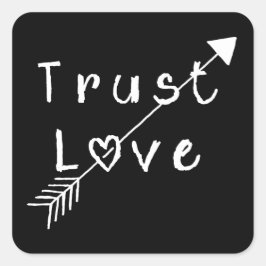 Adesivo Quadrado Trust Love
