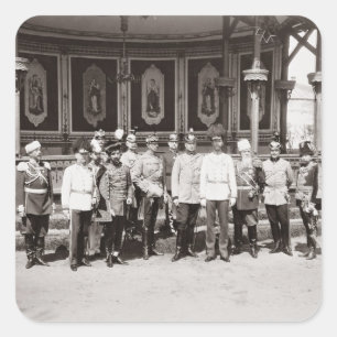 Adesivo Quadrado Tsar Nicholas II (1868-1918) que estão no garde