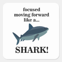 Tubarão Focado Em Avançar Como Um Tubarão
