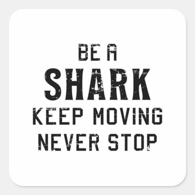 Adesivo Quadrado Tubarões Peixes-espinho-do-mar Legal Presente Engr (Frente)