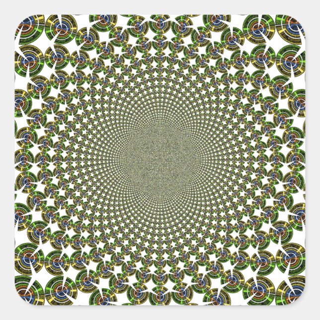 Adesivo Quadrado Tubarões sem costura tradicionais (Frente)