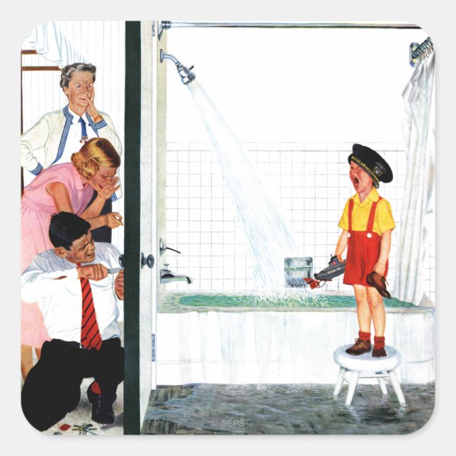 Adesivo Quadrado Tubo De Superfluxo (Frente)