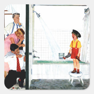 Adesivo Quadrado Tubo De Superfluxo