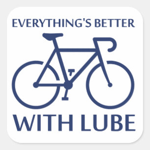 Adesivo Quadrado Tudo é melhor com Lube