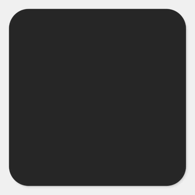 Adesivo Quadrado Tudo Preto Sólido (Frente)