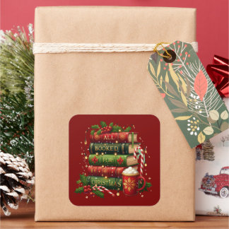 Adesivo Quadrado Tudo reservado para o Natal