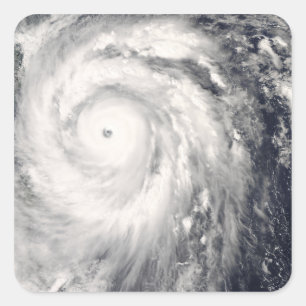 Adesivo Quadrado Tufão Jangmi fora de Formosa e das Filipinas