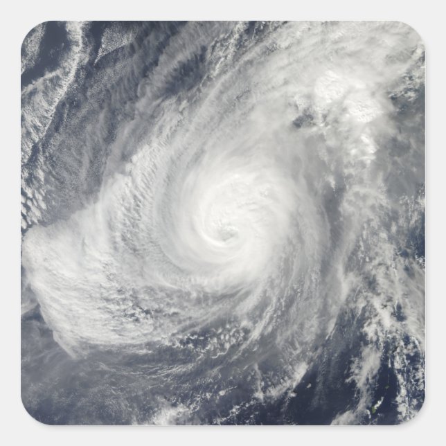 Adesivo Quadrado Tufão Nida a sudoeste de Iwo Jima (Frente)