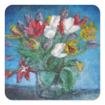 Tulip Flowers Buquê Vase Floral