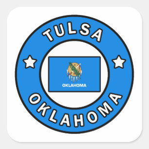 Adesivo Quadrado Tulsa Oklahoma