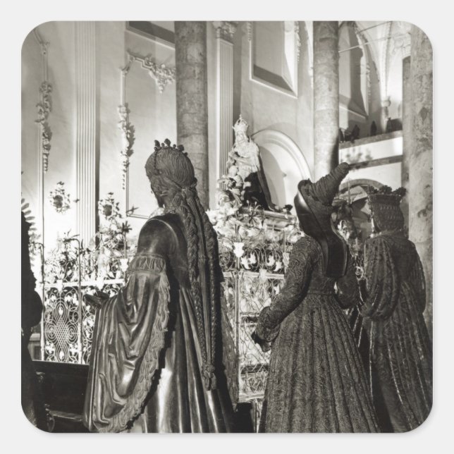 Adesivo Quadrado Tumba de Maximilian I (Frente)