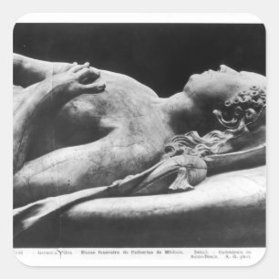 Adesivo Quadrado Túmulo de Catherine de Medici e de Henri II