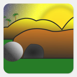 Adesivo Quadrado Túmulo vazio